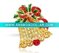 Wholesale 2011 fashion christmas bell brooch