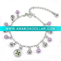 Wholesale HSYBR1936 Latest New Design Christmas Bell Bracelet
