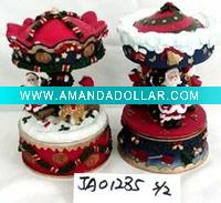 Wholesale christmas revolving music bell craft