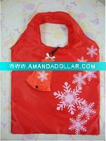 christmas Bell folding shopping bag