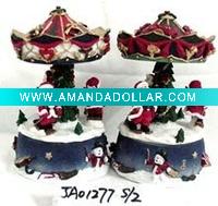 Wholesale christmas revolving music bell ornaments crafts