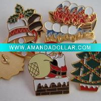 Christmas metal pins