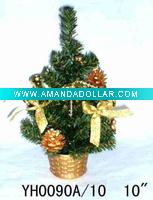Wholesale Small Decoration Christmas Tree 10" (Decorate by Golden bells)