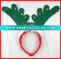 Holiday novelty headband/antler with bell