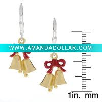 Wholesale Christmas Decoration, Christmas Earrings, Bell Jingle