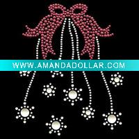 Wholesale hot fix motif christmas ornament
