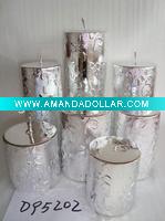 christmas metallic shining candle