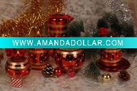 Wholesale Metallic Finish Candle, Christmas Candle