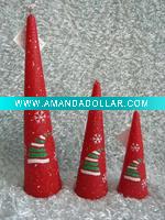 Decorative christmas household candle