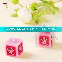 squre art candle
