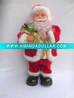 Wholesale Musical Santa claus with Jingle bell and gift bags