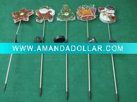 Wholesale 6 LEDs solar road christmas decoration stake light