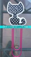 logo embossed nice christmas pvc bookmark