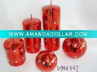 Wholesale christmas metallic shining candle