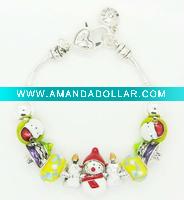Wholesale HSYBR1945 Latest New Design Christmas Snowman Bracelet