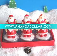 Christmas Santa candle