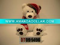 Plush toy,polar bear,Christmas toy