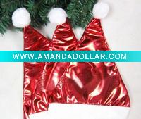 Wholesale hot and bright father christmas cap for new year