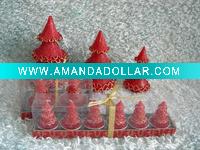 Wholesale Decorative craft christmas tree candle