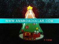 Wholesale gift-Flashing badge in Christmas tree shape