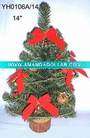 Wholesale Small Decoration Christmas Tree 14" (Decorate by GOLDEN BELLS)