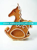 Wholesale CADL290 Christmas Cookie Shape Art Candles