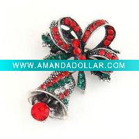 Wholesale Fashion Alloy Brooche with Rhinestones top quality