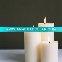 pillar decoration candle