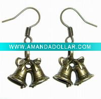 Wholesale Fashion Christmas bell alloy earrings