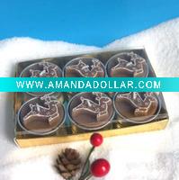 christmas deer candles