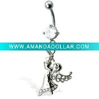 Wholesale Christmas Angel Belly Button Ring,Belly Ring,Body Jewelry C1949
