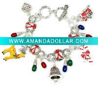 Wholesale HSYBR1941 Latest New Design Christmas Bell Bracelet