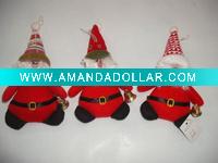 Wholesale christmas santa snowman bell hanging decoration