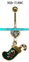 Wholesale Charming Stainless steel Belly ring body jewelry piercing for Christmas Day