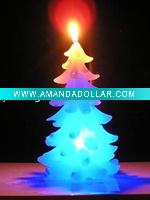 Wholesale craft art christmas led candle gift