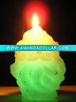 Wholesale craft art christmas led candle gift