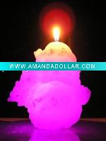 Wholesale art craft holiday led candle decoration