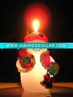 Wholesale art craft holiday led candle decoration