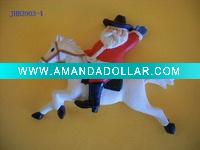 Fridge Magnet Sticker-Santa On Horse