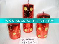 Wholesale 2011 new design candle,christmas candle,metal decorative candle, candle ornament, craft decoration candle,gift candle