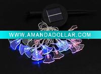 solar christmas light with jingle bell