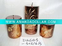 Wholesale christmas pillar candle,christmas candle,metal decorative candle, candle ornament, craft decoration candle,gift candle