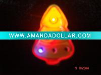 Wholesale Flashing badge in Christmas tree shape