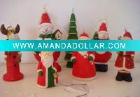Decorative christmas art candle