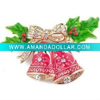 Wholesale HSYN1874 Latest New Design Enamel Christmas Bell Necklace