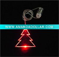 Decorative Flashing Led Necklace In Christmas Tree
