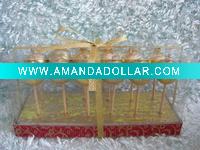 Wholesale Decorative craft xmas christmas pick candle