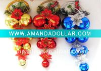 Wholesale christmas iron bell hanging ornament,christmas tree ornament,white christmas tree ornaments