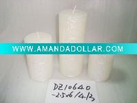 Wholesale white pillar candle,christmas candle,metal decorative candle, candle ornament, craft decoration candle,gift candle