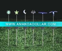 solar power christmas lawn light with snowman/christmas tree/santa/jingle bell